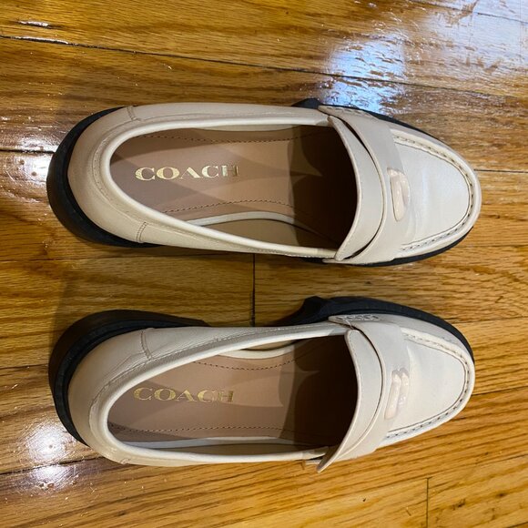 Coah Leah Loafer in Leather/Chalk, Size 7.5 - Picture 8 of 9